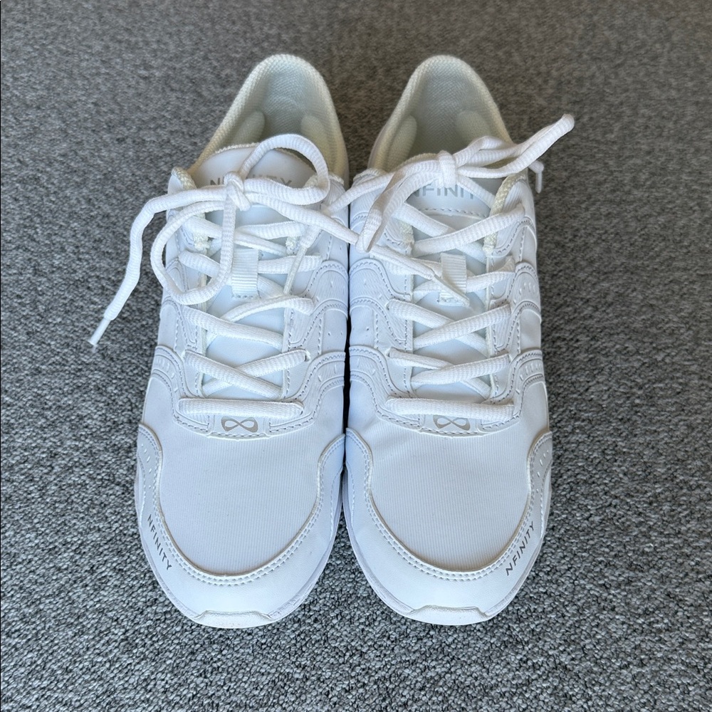 NFINITY White Lace-Up Sneakers, Size 8.5